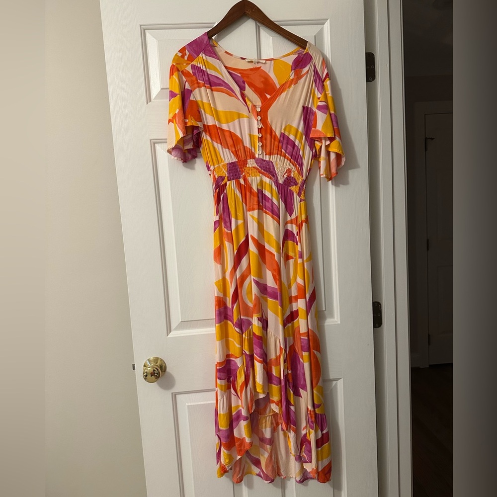 Astr Multicolor Maxi Dress